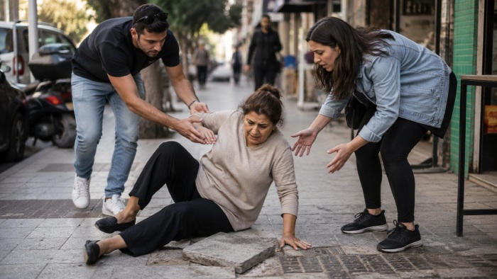כשאמא שלי נפלה ברחוב